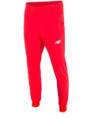 spodnie [S4L16-SPMTR900R] Replika spodni reprezentacyjnych męskich Rio 2016 SPMTR900R - neonowa czerwień - - 4f.com.pl